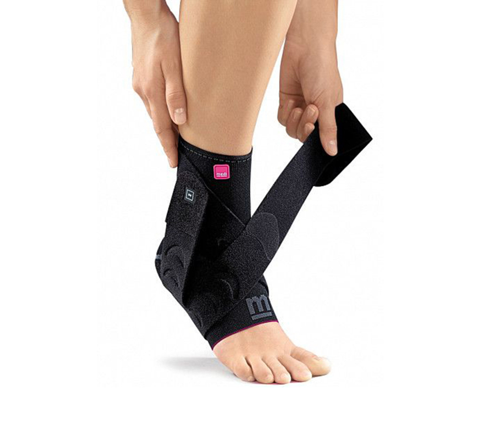 Бандаж голеностопный Levamed active с силиконовыми вставками и ремнем