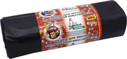 Мешки мусорные в рулонах 300л 100х140см 60мкм Дачные (10/80шт)
