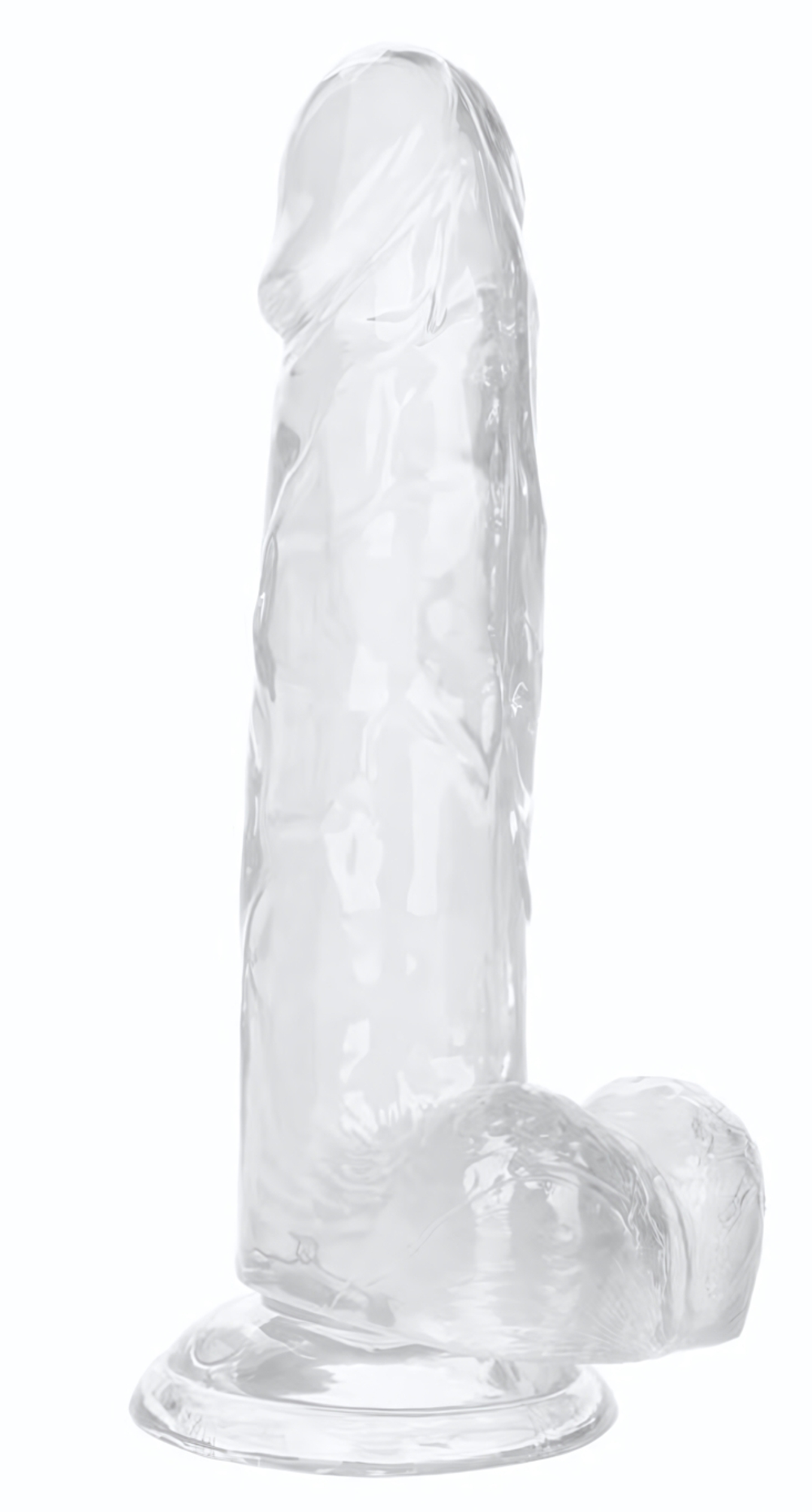 Прозрачный фаллоимитатор Size Queen 6 - 20,25 см. (Цвет: прозрачный)