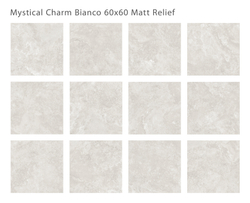MYSTICAL CHARM BIANCO 60x60 RELIEF MATT