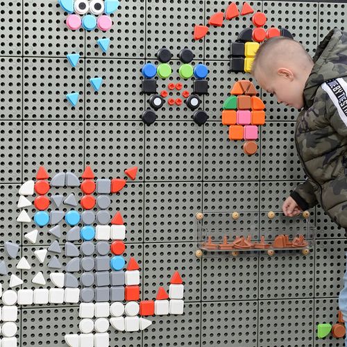 Стена геометрические  колышки, 256 ШТ (8 ЦВЕТОВ) НАБОР 1