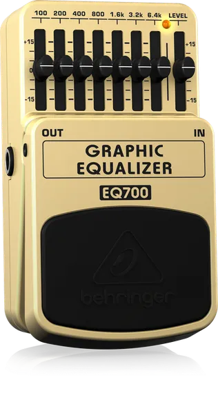 Behringer EQ700- 7-полосный графический эквалайзер для гитары или клавишных