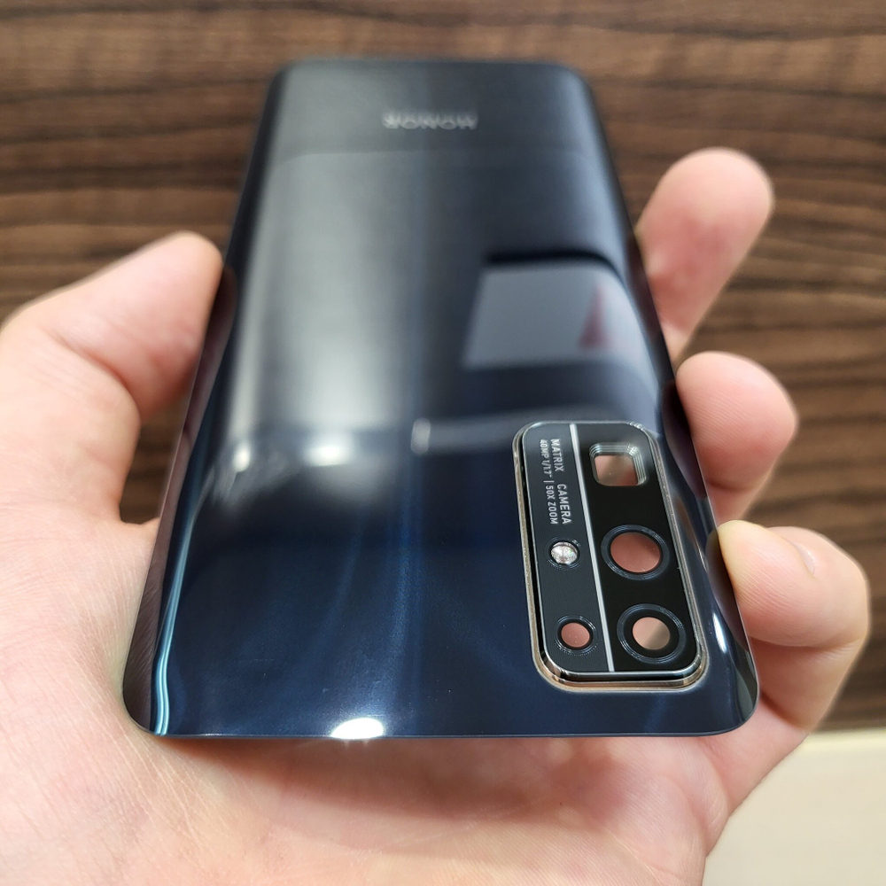 Крышка для Honor 30 - задняя стеклянная панель "Высокое качество" (чёрного цвета)