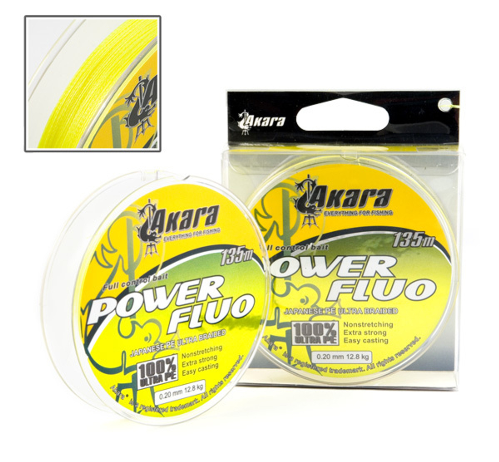 Шнур Akara Power Fluo 135 м 0,12