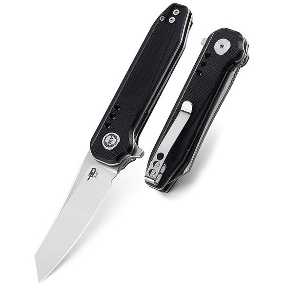 Цена наНож складной Bestech Syntax, сталь 14C28N, рукоять G10, черный