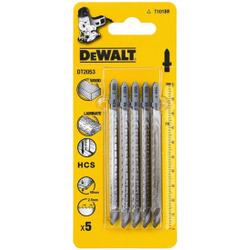 Пилки для лобзика по дереву (100 мм; шаг зубьев 2.5 мм) 5 шт. DEWALT DT 2053