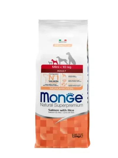Monge Dog Speciality Line Monoprotein Mini (Монж Дог Мини) сухой корм для собак мелких пород лосось 7,5 кг
