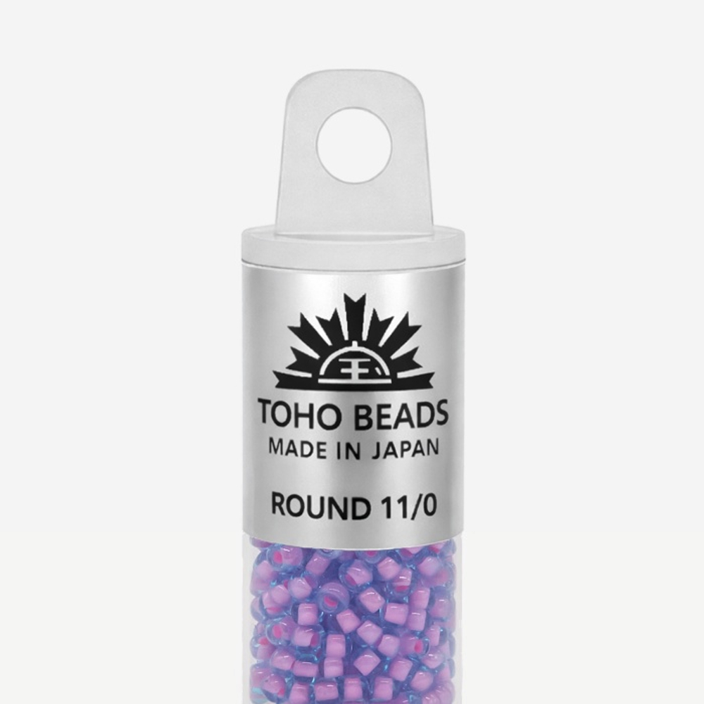 Японский бисер TOHO Round 11/0 (№937), окрашенный изнутри прозрачный