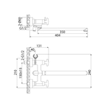 Смеситель для ванны и раковины 1/2 кер  IDDIS ACRSBL2i10WA Акрос (Acros) без душ аксессуаров ХРОМ