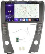 Магнитола для Lexus ES350 2006-2012 XV40 - Kuberg SF-9118-NPQU (рамка 9) QLed+2K, Android 12, Быстрая, CarPlay, 4G SIM-слот