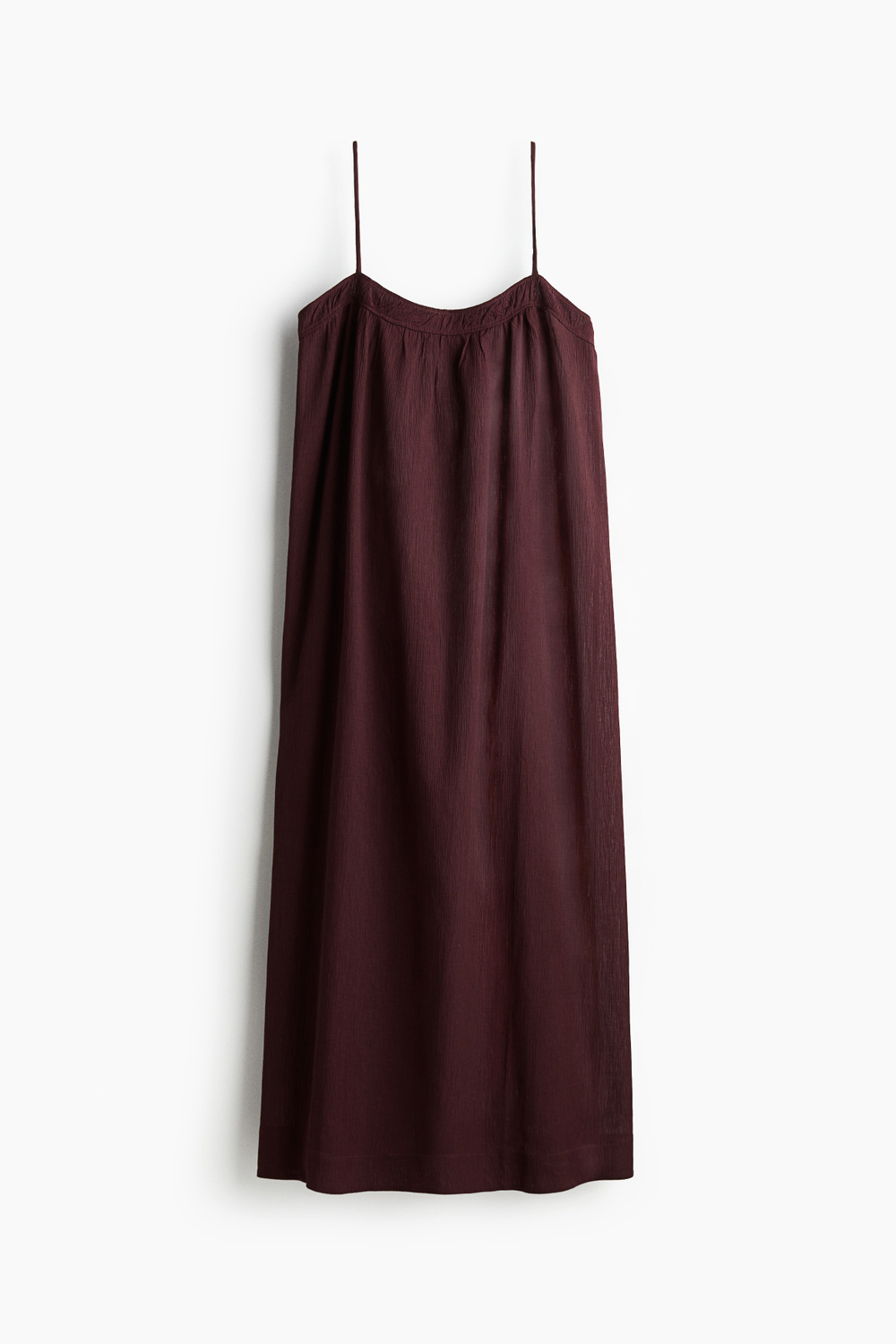 Платье из жатой ткани на бретелях - H&M