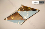 Pendant design lamp  Maxhedron Vertical by Bec Brittain (Amber)