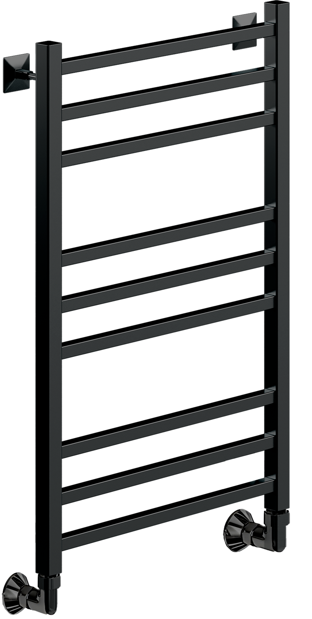 Полотенцесушитель Ника ЛМ-5 80/40 RAL9005 черный матовый