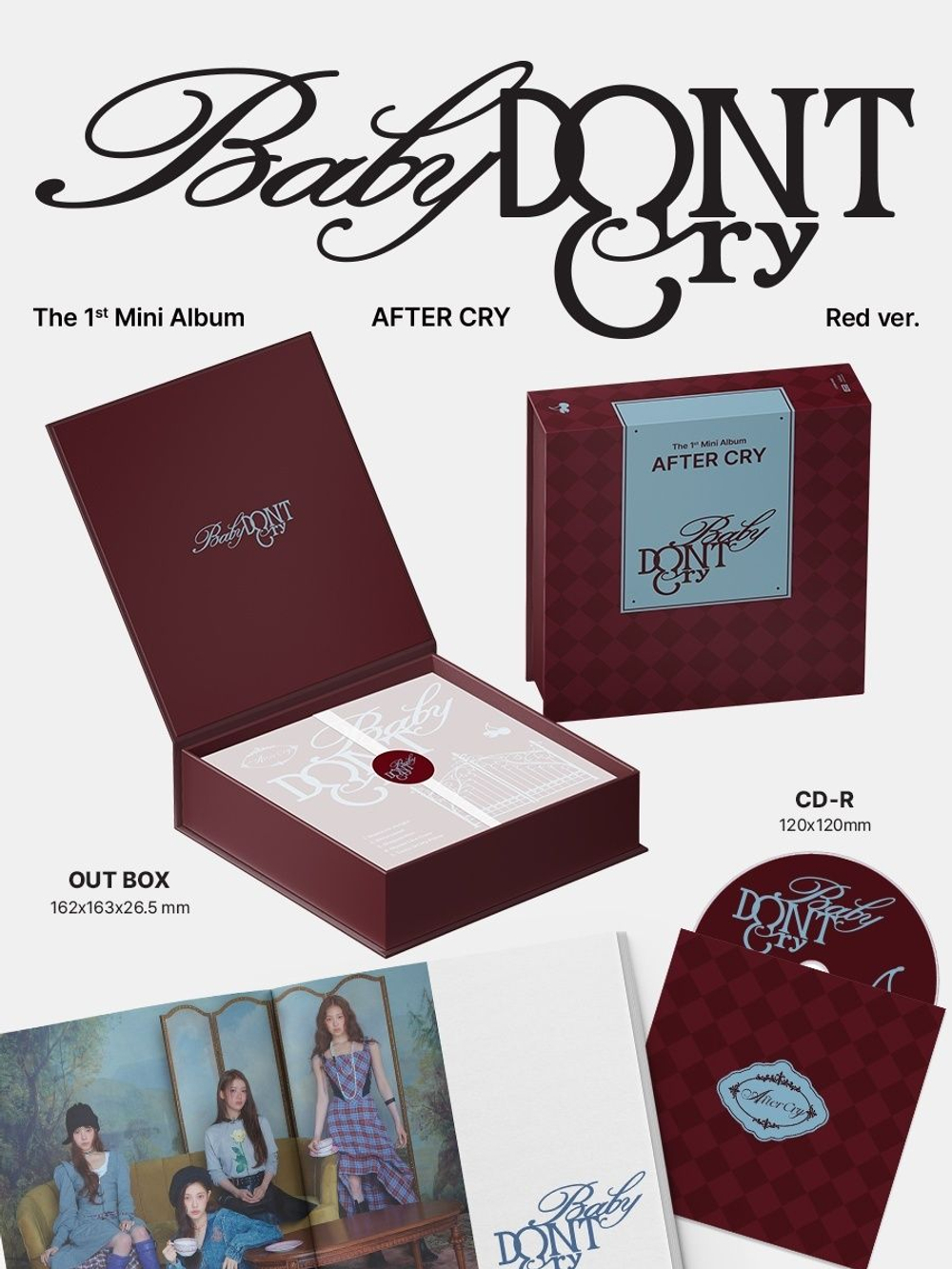 Альбом Baby DONT Cry - AFTER CRY 1st Mini Album 2 Version SET