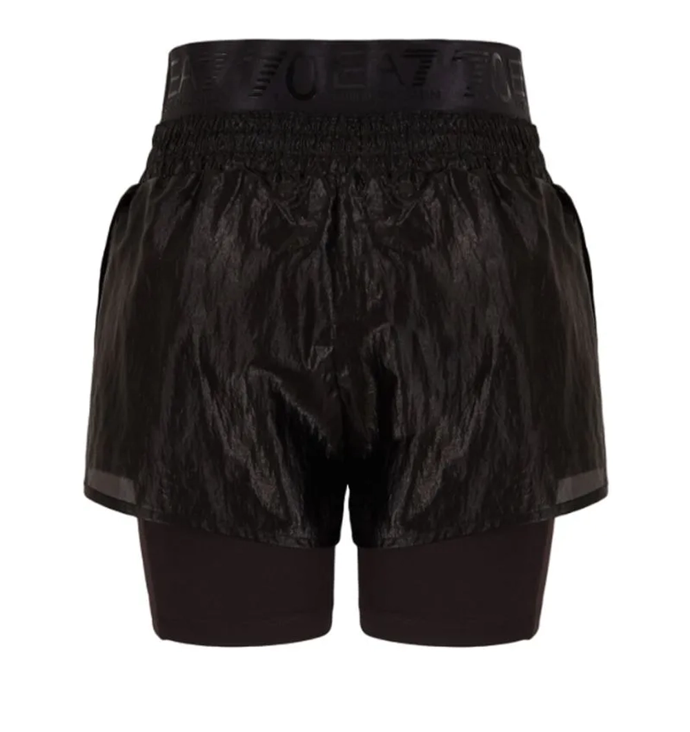 Женские теннисные шорты EA7 Woman Woven Shorts - black