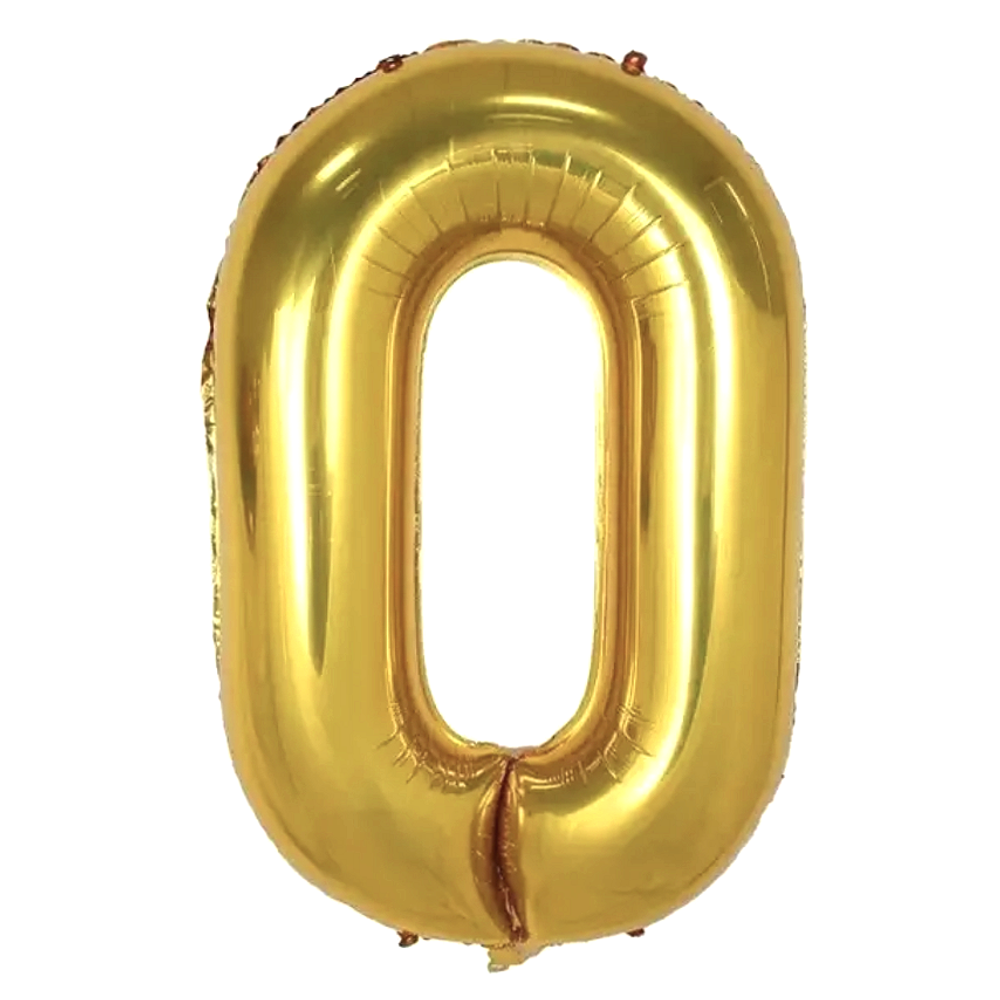 Шар цифра ЗОЛОТО 100см
