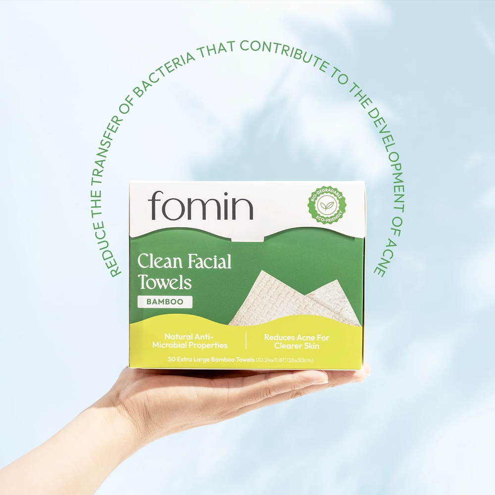 fomin, чистые полотенца для лица, бамбук, очень большие, 50 полотенец