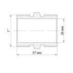 Ниппель 1'' нар/нар VRT® никель