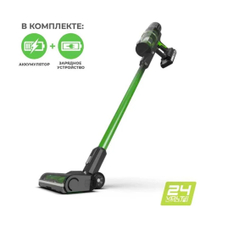 Пылесос беспроводной вертикальный аккумуляторный Greenworks, 24V, с 1хАКБ 4 Ач и ЗУ, 4701407UB