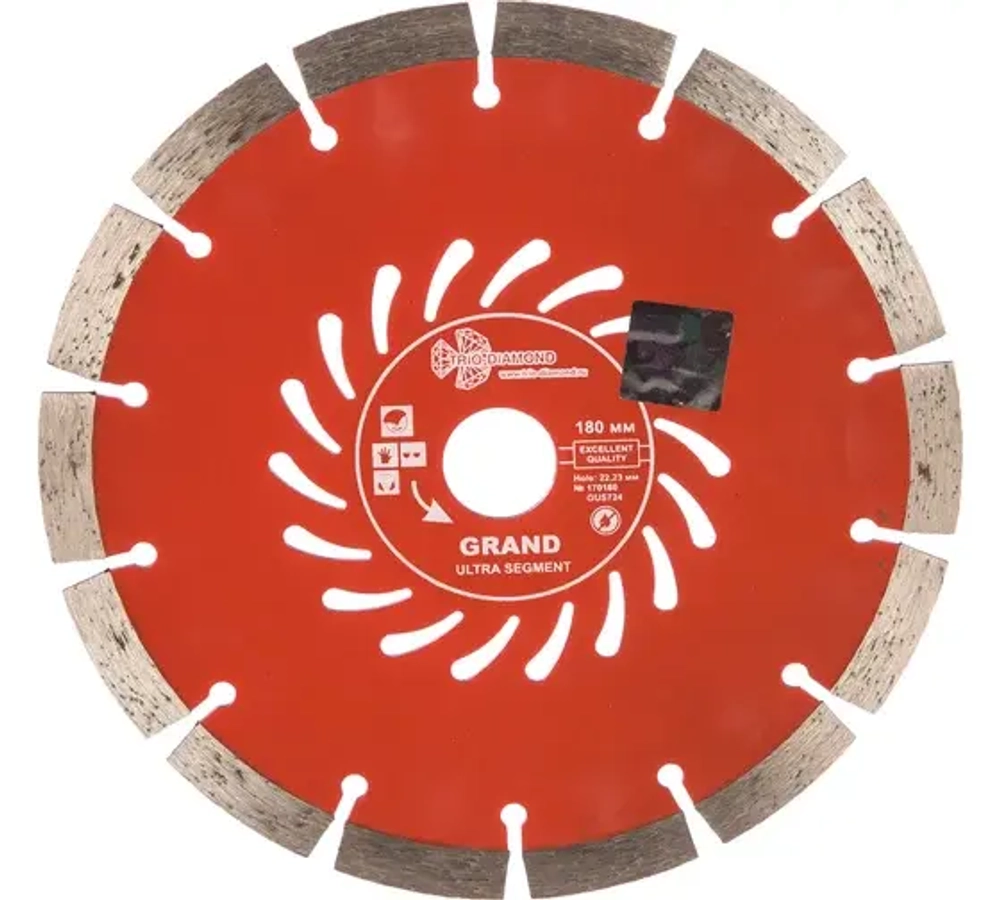 Диск алмазный SEGMNT Grand hot press 180х22мм Trio Diamond