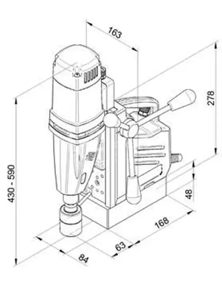Магнитный сверлильный станок BDS MABasic 450