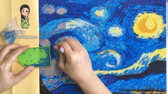 Алмазная вышивка Starry Night -Van Gogh