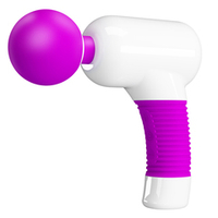 Розово-белый вибромассажёр Волшебный пистолет Pretty Love Super Power Massage Gun BW-055013
