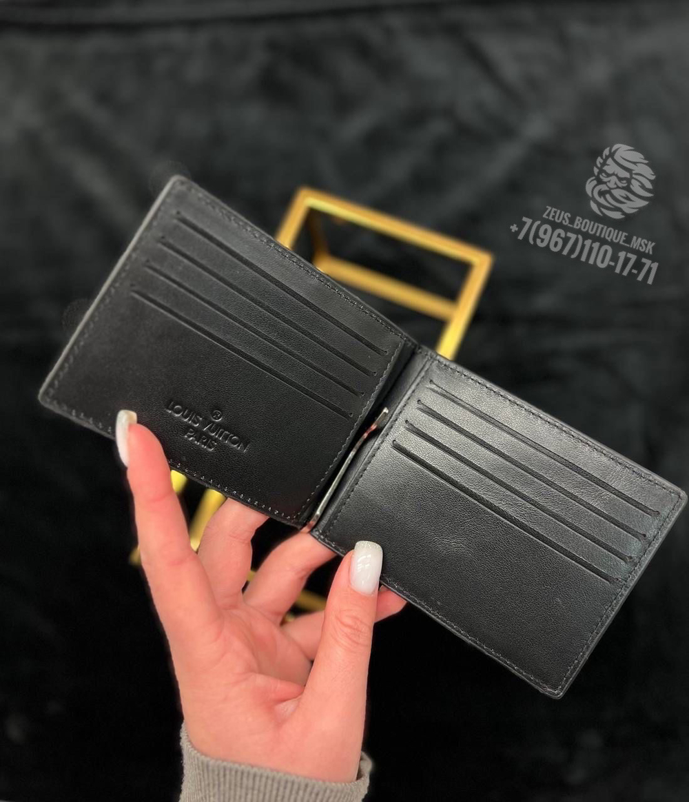 Зажим для денег Louis Vuitton из кожи крокодила