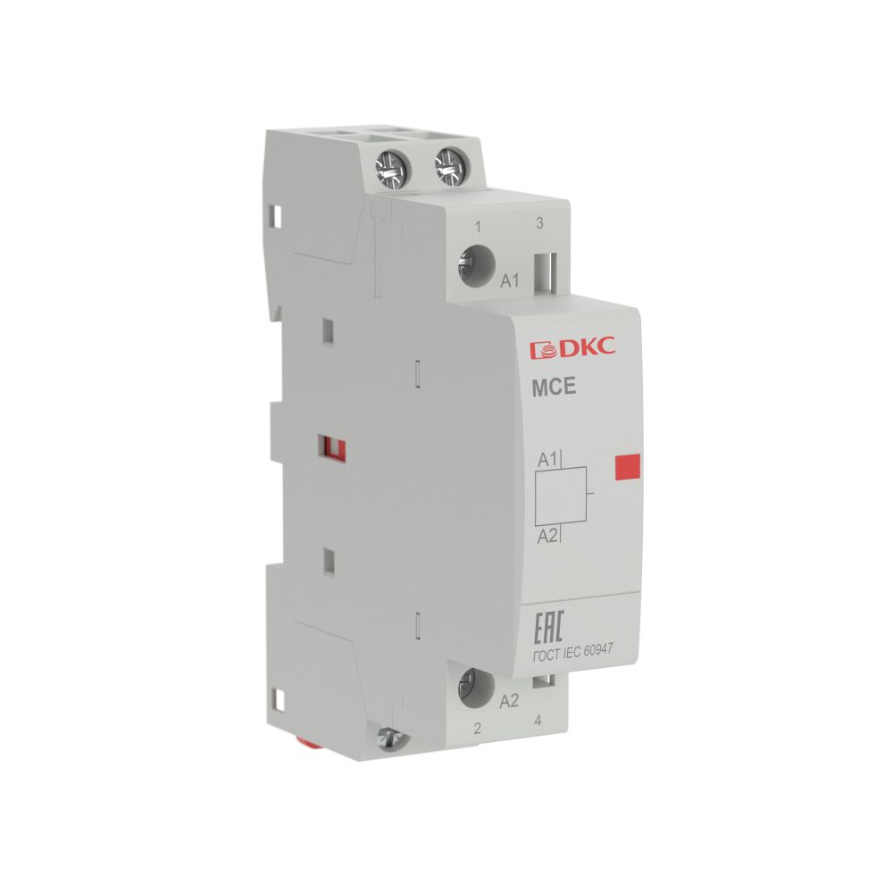 Контактор модульный YON max типа MCE, 2P, 20A, 24В DC, 2НО