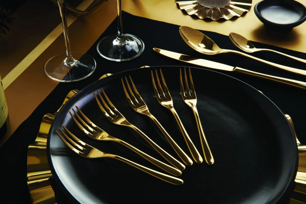 Sambonet Набор из 6 вилок Taste PVD Gold 52553GA5