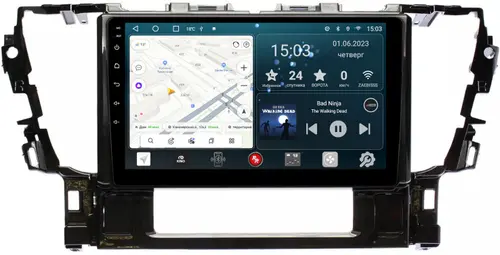 Магнитола для Toyota Alphard 30, Vellfire 2015-2023 (менее 10 динамиков) - Redpower 555 Android 10, Быстрая, CarPlay, SIM-слот