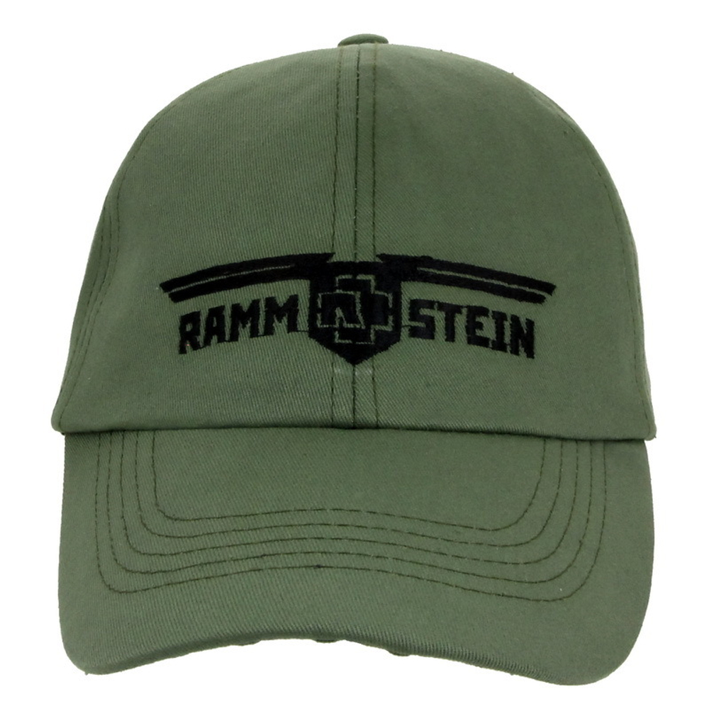 Бейсболка Rammstein хаки