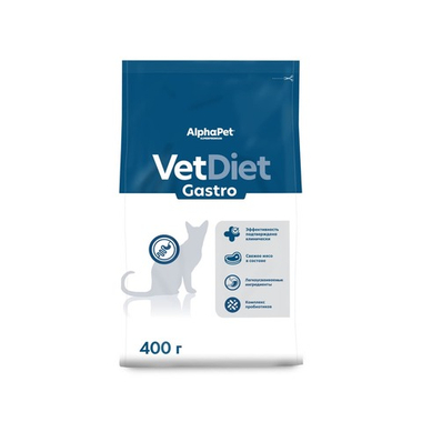 AlphaPet Vet Diet Gastro Adult для кошек 400 г