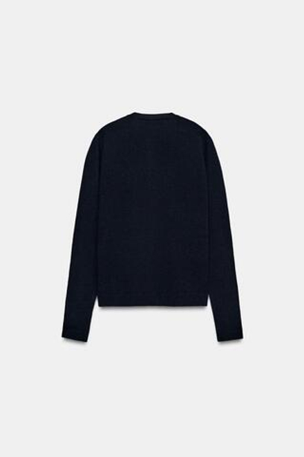ZARA КАРДИГАН ИЗ 100% ШЕРСТИ, МОРСКОЙ СИНИЙ