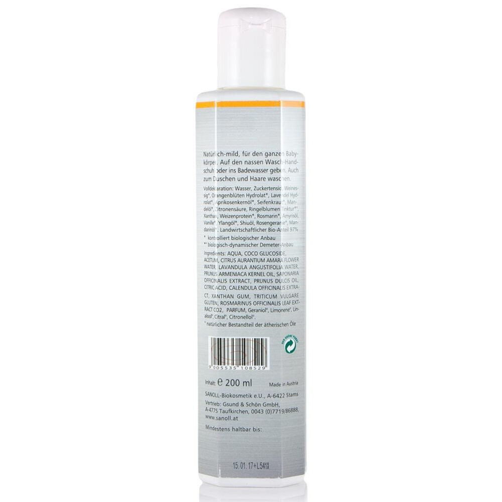 Детский гель для душа Sanoll Biokosmetik, 200 мл
