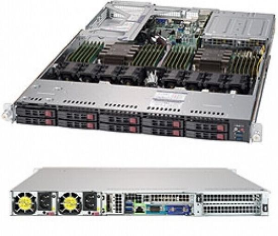 Сервер Gladius 112XT0404-280008 (1U/MBD-X12STH-SYS/E-2314/8GB/2*SATA1000/SYS-510T-M)