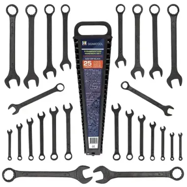 Ключи комбинированные, набор 25пр. (6-28, 30, 32мм) SIGMATOOL Sigmatool-5261MP BLACK
