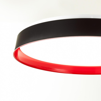 7710/EL COLOR SN 157 Светильник пластик/белый/красный LED 70Вт 3000-6000К D510 IP43 пульт ДУ TUNA RED