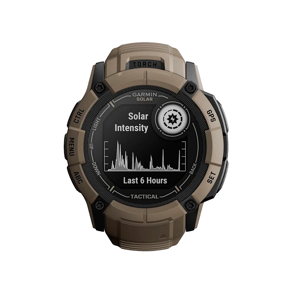 Умные часы Garmin Instinct 2X, 50mm, Solar Tactical Coyote (010-02805-02)