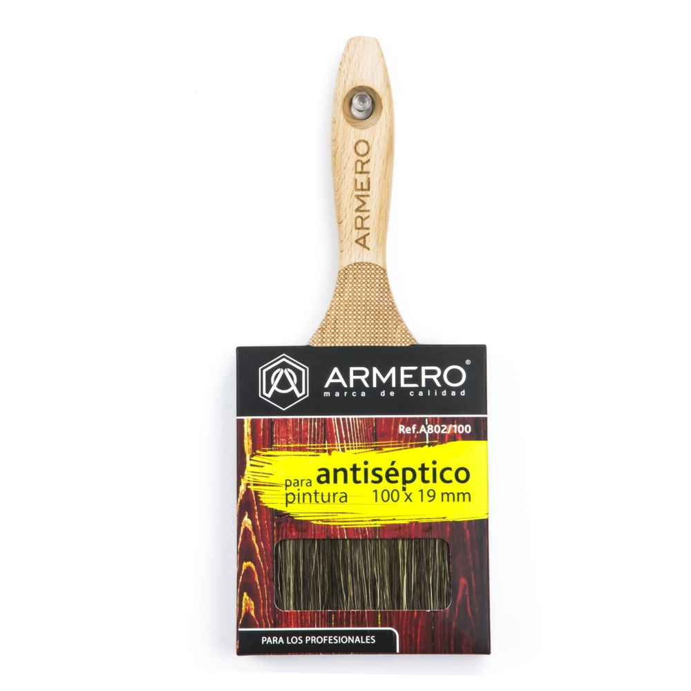 Кисть малярная Armero A802/100, для пропиток и антисептиков, 100х19 мм