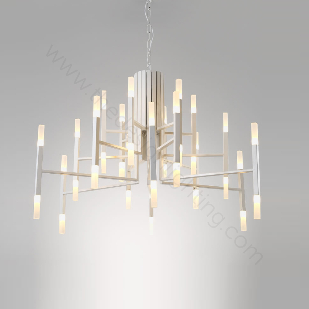 Pendant design lamp  THE LIGHT by Alma 60 lampshades (White)