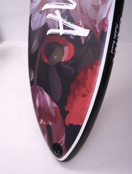 Сапборд надувной Dama Black Flower 17th двухслойный кант 320x81x15 см