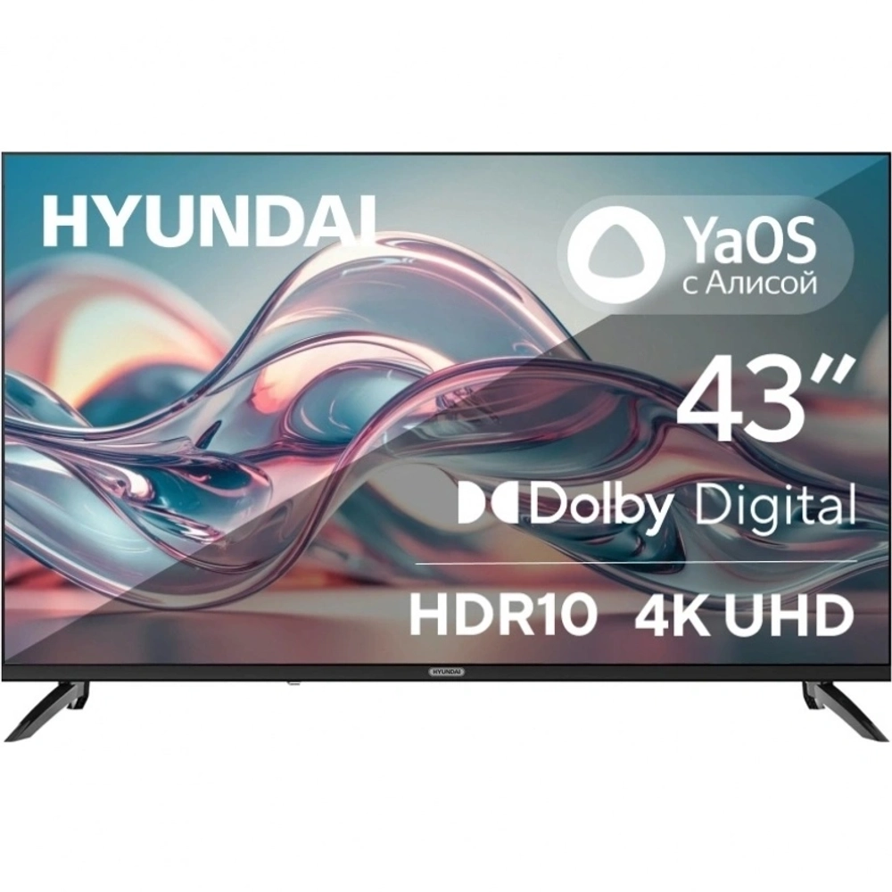 Телевизор Hyundai H-LED43BU7012 43" 4K Ultra HD LED Smart YaOS Frameless черный