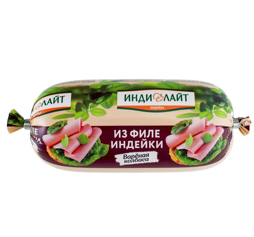 Колбаса Индилайт из филе индейки вар п/о 400г