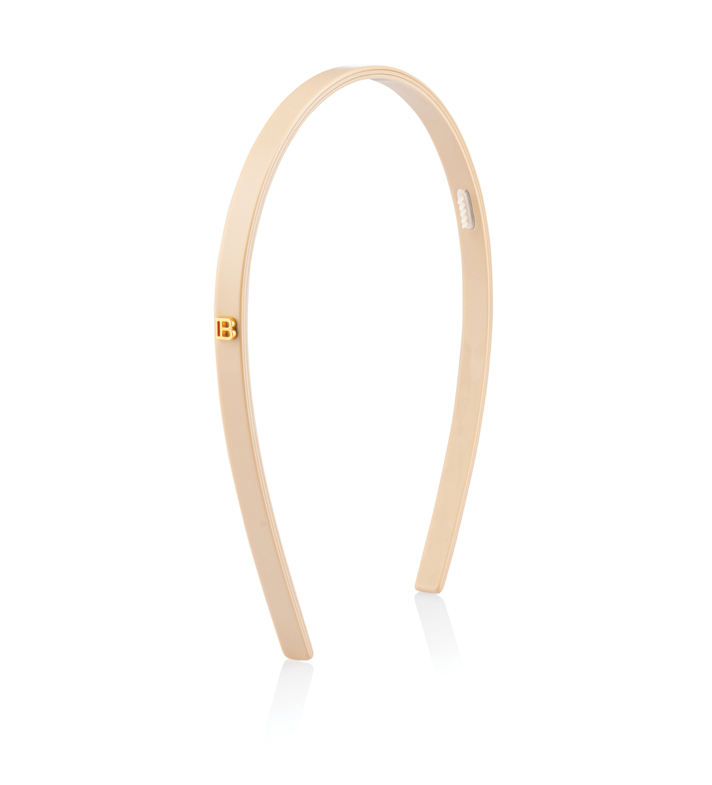 Balmain Hair Couture Ободок из ацетата БЕЖЕВЫЙ Acetate Headband Beige