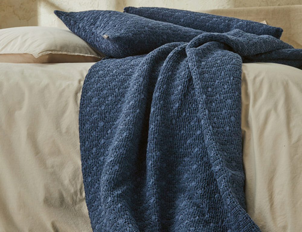 Покрывало Everest Indigo Blanc des Vosges 180x260 Синий