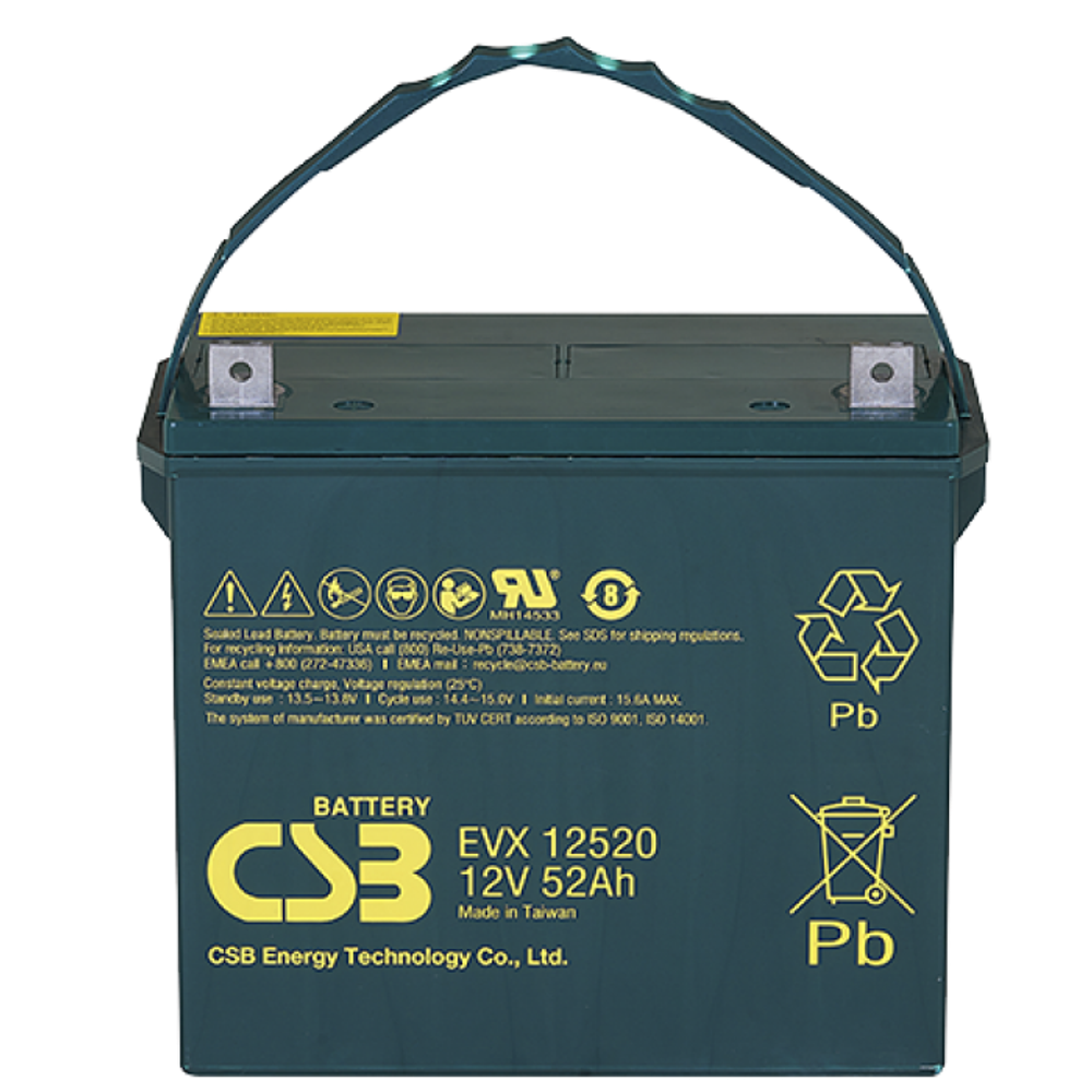 Аккумулятор CSB EVX12520 - AGM ( 12В / 52Ач )