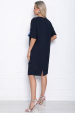 Платье Кайла люкс комбинированное (синее) П10873 LT Collection