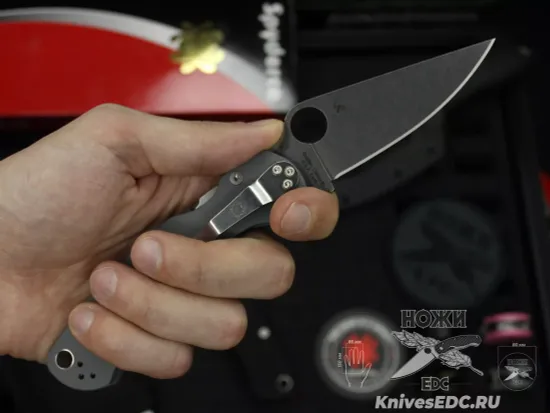 Нож складной Spyderco Paramilitary 2 81GPDGY2 Maxamet c клинком из стали Maxamet, рукоять G10