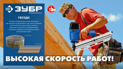 ЗУБР CNW 80 х 3.1 мм, барабанные гвозди рифленые, 3600 шт (305382-80)